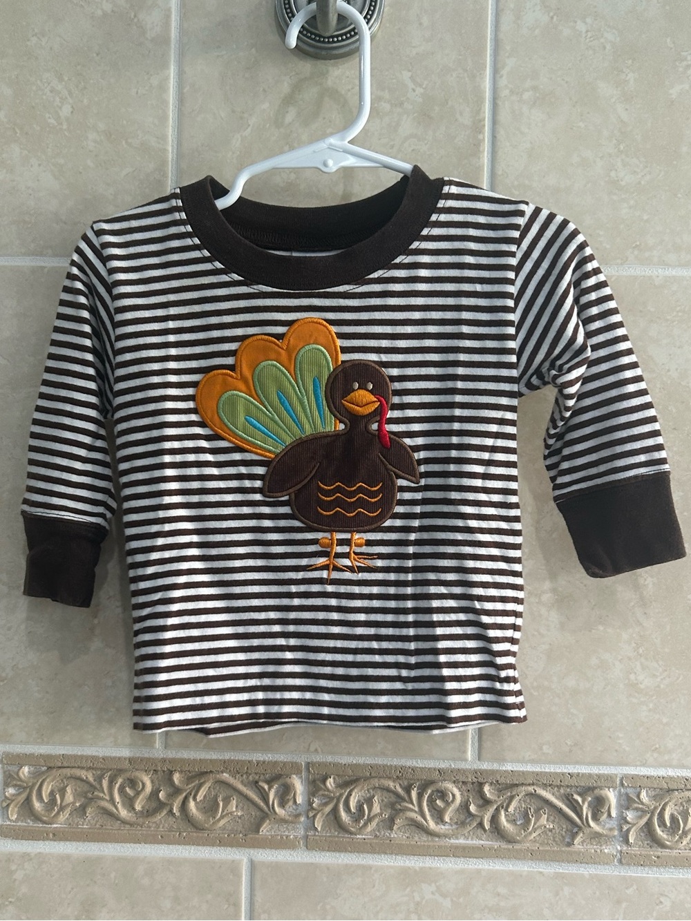 Glorimont Turkey Applique Shirt Thanksgiving